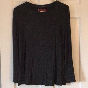 Womens dark gray long top